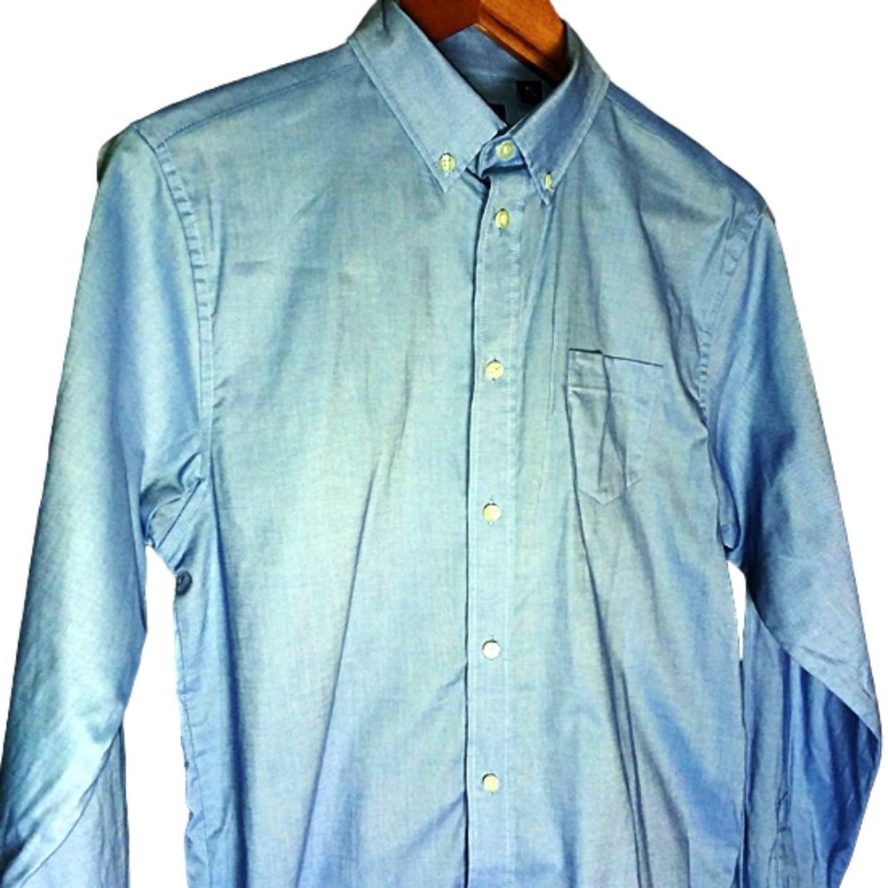 Chaps Boys' Long Sleeve Solid Button-Down Shirt XL 18/20